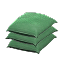 Stacked bags Plain green Variation