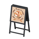 Standing shop sign Bread Sign design Black