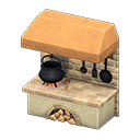 Animal Crossing Stonework kitchen|Beige Image