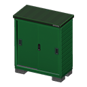 Storage shed None Door decoration Green