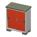 Storage shed None Door decoration Red