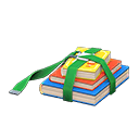 Strapped books Green