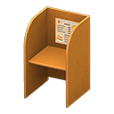 Animal Crossing Study carrel|Café menu Posting Brown Image