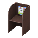 Study carrel Information Posting Dark brown