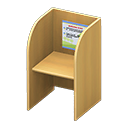 Study carrel Information Posting Light brown