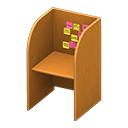 Study carrel Sticky notes Posting Brown