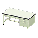 Sturdy office desk White