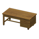 Sturdy office desk Wood grain