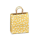 Sturdy paper bag Yellow Design