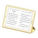 Tablet device Digital book Screen Yellow