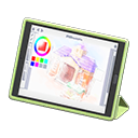 Tablet device Illustration software Screen Green