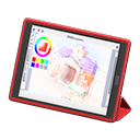 Tablet device Illustration software Screen Red