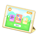 Tablet device Kids app Screen Yellow