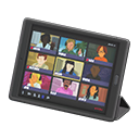 Tablet device Online meeting Screen Black