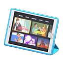 Tablet device Videos Screen Blue