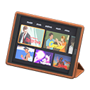 Tablet device Videos Screen Brown