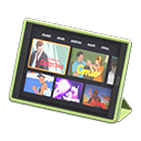 Tablet device Videos Screen Green