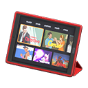 Tablet device Videos Screen Red