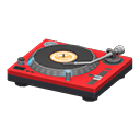 Tabletop record player Red