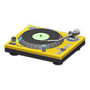 Tabletop record player Yellow