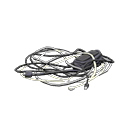 Animal Crossing Tangled cords|Black & white Image