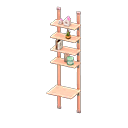 Tension-pole rack Pink