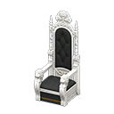 Throne Black Fabric color White