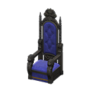 Throne Blue Fabric color Black