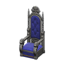 Throne Blue Fabric color Silver