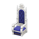 Throne Blue Fabric color White