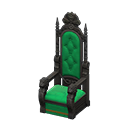Throne Green Fabric color Black