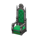 Throne Green Fabric color Silver