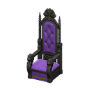 Throne Purple Fabric color Black