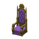 Throne Purple Fabric color Gold