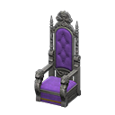 Throne Purple Fabric color Silver