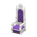 Throne Purple Fabric color White