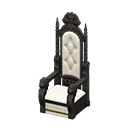 Throne White Fabric color Black