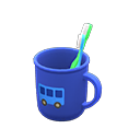 Animal Crossing Toothbrush-and-cup set|Bus Cup design Blue Image