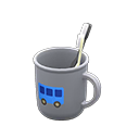 Toothbrush-and-cup set Bus Cup design Gray