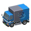 Truck Seafood company Logo Blue