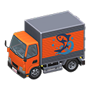 Truck Seafood company Logo Orange