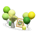 Animal Crossing Turkey Day decorations|Green Image