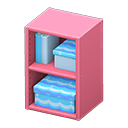 Upright organizer Blue waves Stored-item design Pink