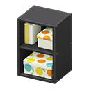 Upright organizer Colorful citrus Stored-item design Black
