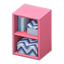 Upright organizer Cool zigzags Stored-item design Pink