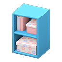 Upright organizer Pastel flowers Stored-item design Blue