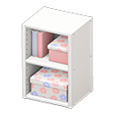 Upright organizer Pastel flowers Stored-item design White