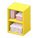 Upright organizer Pastel flowers Stored-item design Yellow