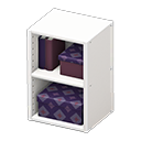 Upright organizer Purple diamonds Stored-item design White