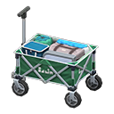 Utility wagon Green Fabric color Silver